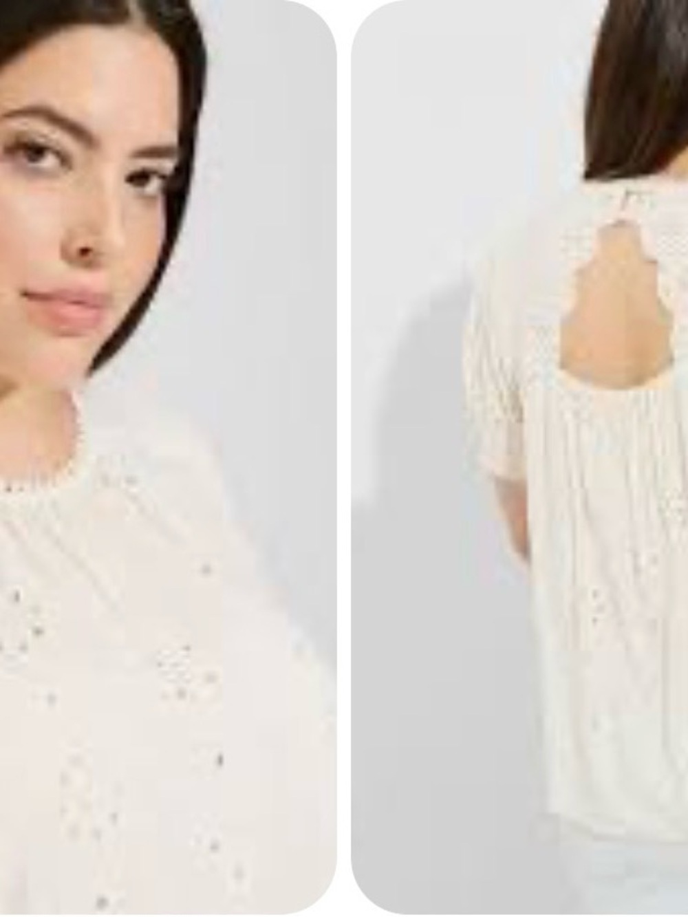 Torrid Plus Size Eyelet Blouse - Cream/Ivory Puff Sleeve Top size 2X